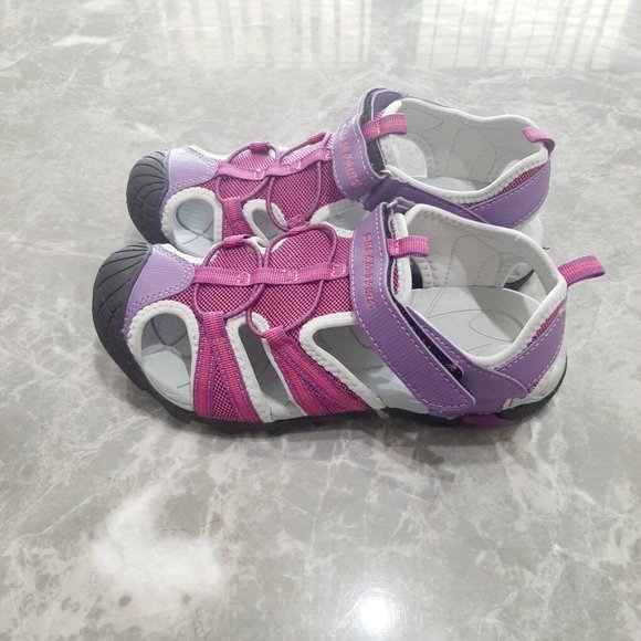 Dream Pairs Biveem Girls Purple Water Friendly Breathable Athlesiure Sandals Sz6 - Picture 3 of 5